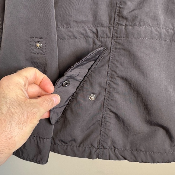 Eddie Bauer Travex Women's XL Windbreaker Jacket Full Zip Black Roll Tab Sleeve - Picture 4 of 16